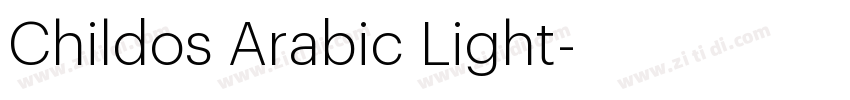 Childos Arabic Light字体转换